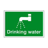 Drinking Water Sign - PVC Safety Signs