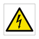Electrical Hazard Symbol Sign - PVC Safety Signs