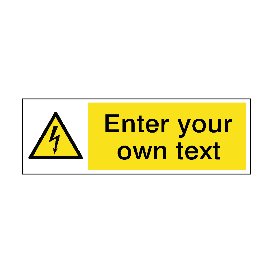 Custom Electrical Safety Sign | PVC Safety Signs