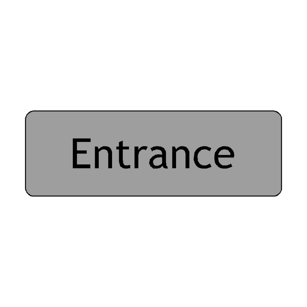 Entrance Door Sign - Clear Indoor & Outdoor Signage | PVC Safety Signs