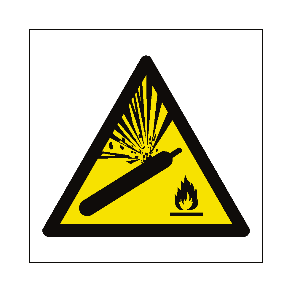 Explosive Material Symbol Sign | PVC Safety Signs