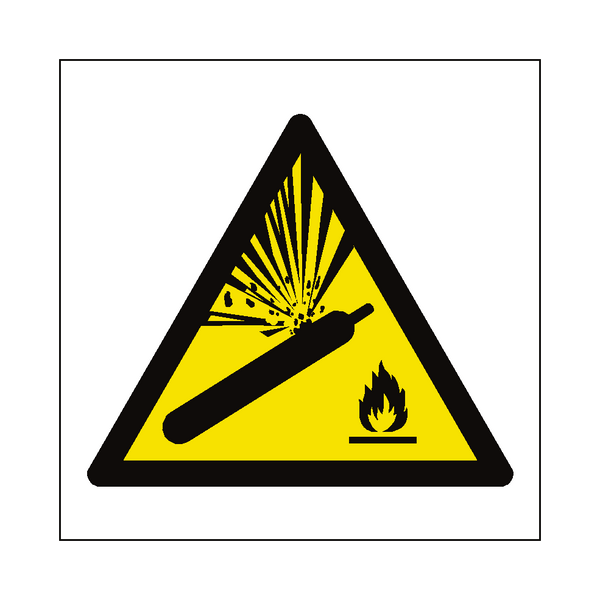 Explosive Material Symbol Sign | PVC Safety Signs