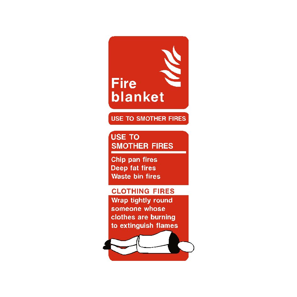 Fire Blanket Fire Extinguisher Sign PVC Safety Signs