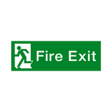 Fire Exit Running Man Left HSE Sign - PVC Safety Signs