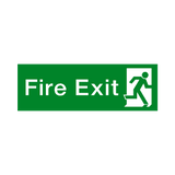 Fire Exit Running Man Right HSE Sign - PVC Safety Signs