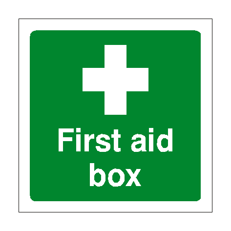 First Aid Box Sign - PVC Safety Signs