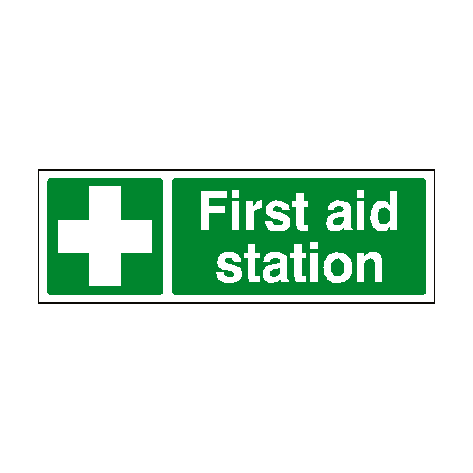 First Aid Station Sign - PVC Safety Signs