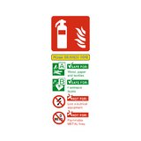 Foam Branch Pipe Extinguisher Sign - PVC Safety Signs