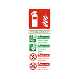 Foam Spray Fire Extinguisher Sign - PVC Safety Signs