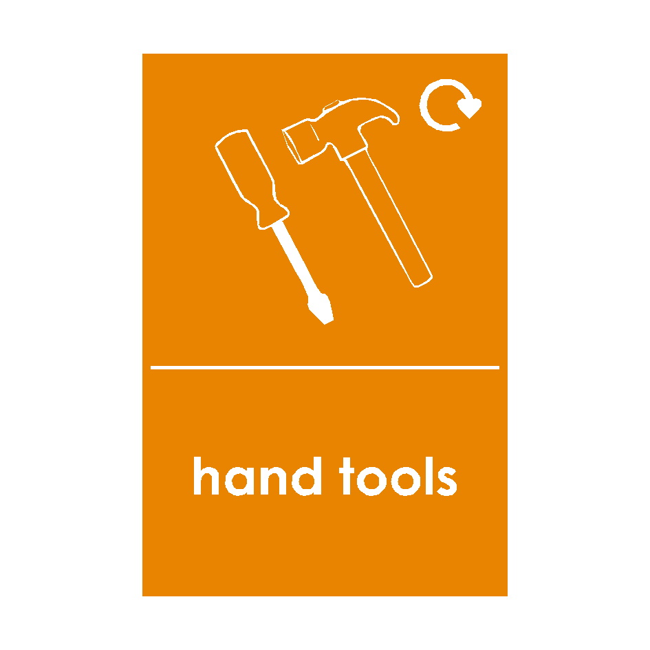 Hand Tools Waste Recycling Signs | PVC Safety Signs