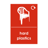 Hard Plastics Waste Recycling Signs - PVC Safety Signs