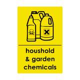 Household and Garden Chemicals Recycling Signs - PVC Safety Signs