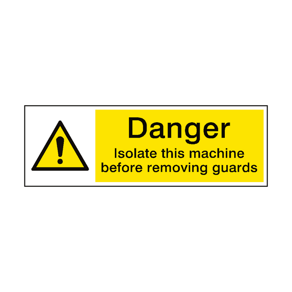 Machine Isolation Pictogram No Smoking Area Sign | PVCSafetySigns | from £2.19