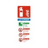 L2 Fire Extinguisher Sign - PVC Safety Signs