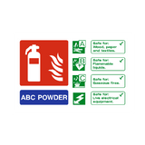 ABC Powder Extinguisher Sign - PVC Safety Signs
