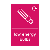 Low Energy Bulb Waste Sign - PVC Safety Signs