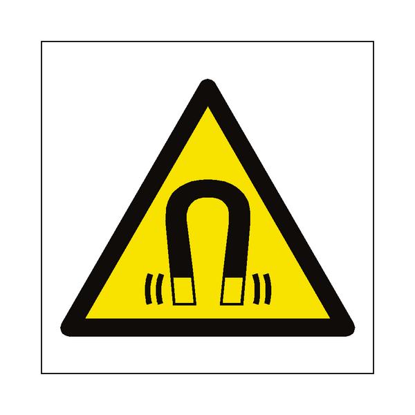 Emf Risk Safety Sign Magnetic Field Hazard Symbol Sign EMF | PVC Safety Signs