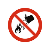 Do Not Extinguish With Water Sign - PVC Safety Signs