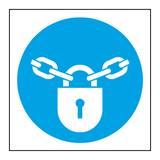 Keep Locked Symbol Door Sign - PVC Safety Signs