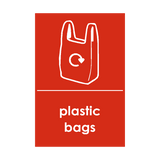 Plastic Bags Waste Recycling Signs - PVC Safety Signs