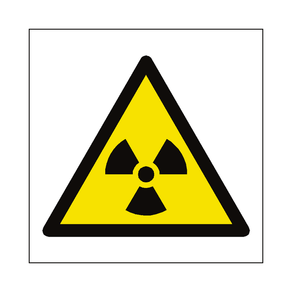 Radioactive Material Symbol Sign - PVC Safety Signs