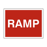 Ramp Traffic Site Sign - PVC Safety Signs