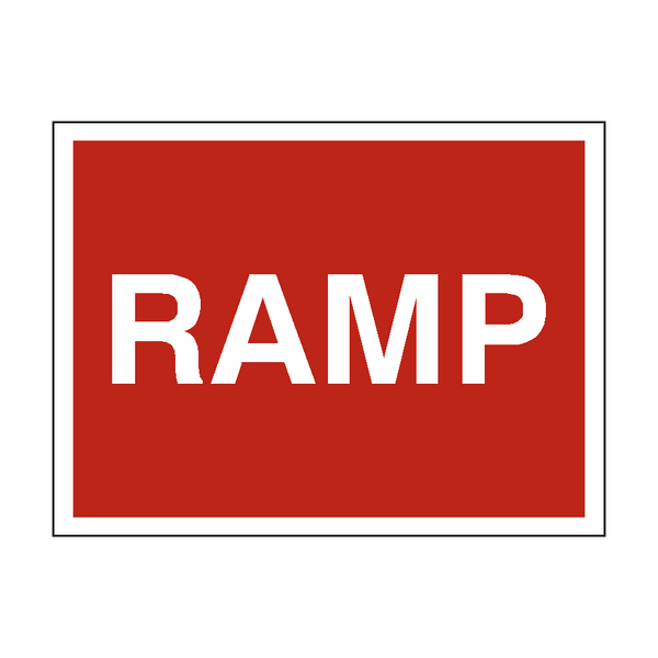 Ramp Traffic Site Sign | PVC Safety Signs