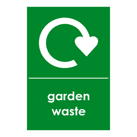 Recycling Garden Waste Sign - PVC Safety Signs