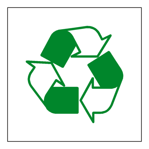 Recycling Symbol Sign - PVC Safety Signs