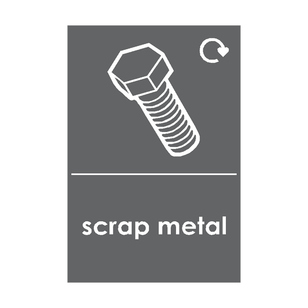 Scrap Metal Waste Recycling Signs | PVC Safety Signs