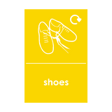 Shoes Waste Recycling Signs - PVC Safety Signs