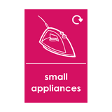 Small Appliances Waste Sign (option 2) - PVC Safety Signs