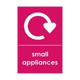 Small Appliances Waste Sign - PVC Safety Signs