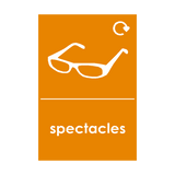 Spectacles Waste Recycling Signs - PVC Safety Signs