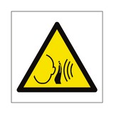 Sudden Loud Noise Symbol Sign - PVC Safety Signs