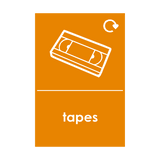 Tapes Waste Recycling Signs - PVC Safety Signs