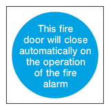 Auto Fire Alarm Sign - PVC Safety Signs