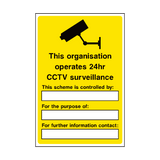 General CCTV Security Sign - PVC Safety Signs