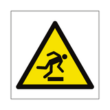 Trip Hazard Symbol Sign - PVC Safety Signs