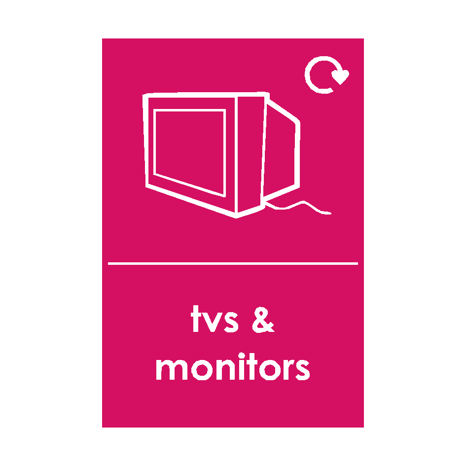 TV and Monitor Waste Sign | PVC Safety Signs