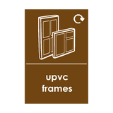 UPVC Frames Waste Sign - PVC Safety Signs