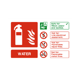 Water Extinguisher Sign - PVC Safety Signs