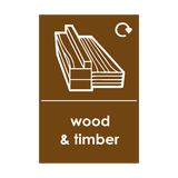 Wood and Timber Waste Sign - PVC Safety Signs
