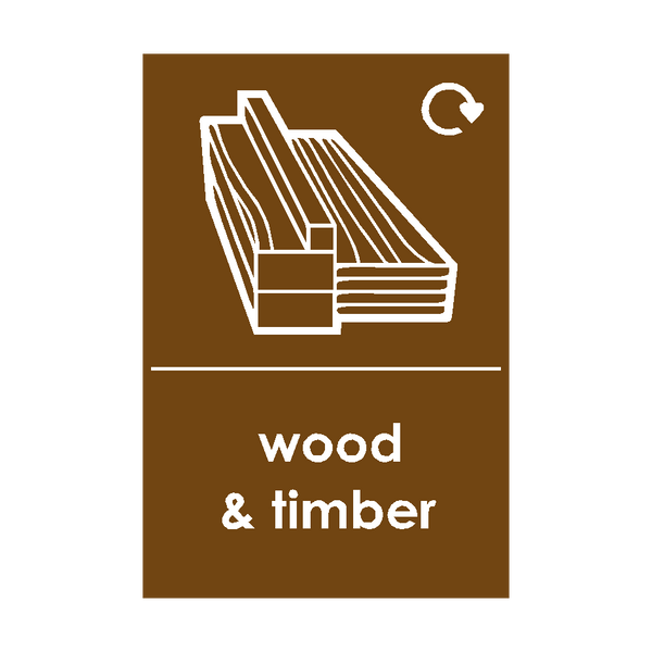 Wood and Timber Waste Sign | PVC Safety Signs